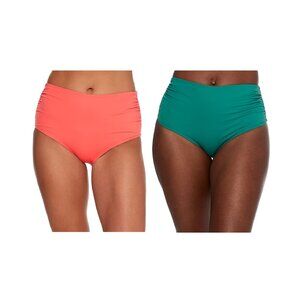 NWT Anne Cole Women's Convertible Side Shirred Bikini Bottoms S-XL $60 12HL050